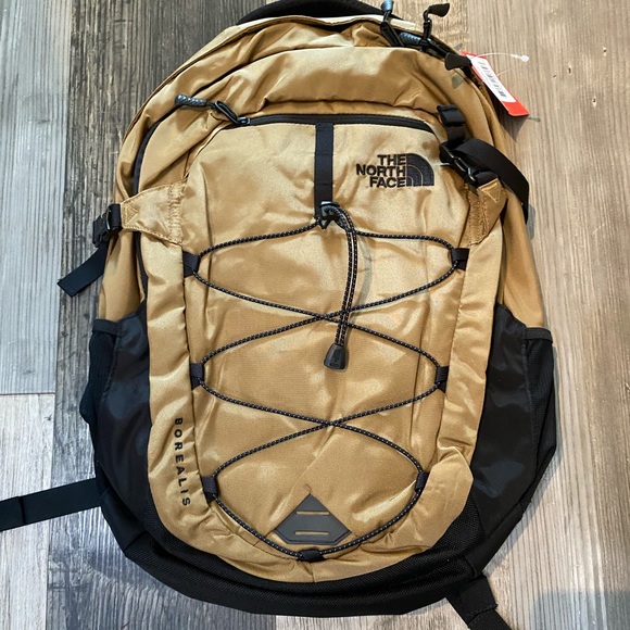 north face khaki backpack